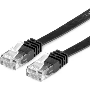 Kabel sieciowy RJ45 Value 21.99.0960, patchcord CAT 6 U/UTP 0,50 m czarny 1 szt.