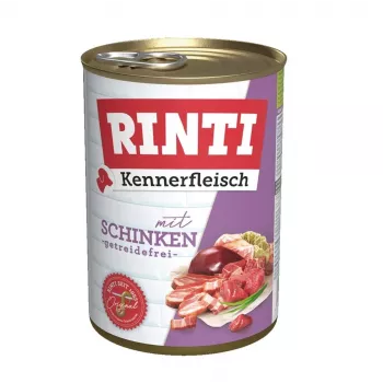 RINTI Kennerfleisch Szynka - mokra karma dla psów - 400g