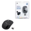 LogiLink Maus optisch Funk 2,4 GHz Mini - Maus - optisch - 3 Taste(n) - drahtlos - 2,4 GHz - kabelloser Empfänger (USB) - Schwarz (ID0031)