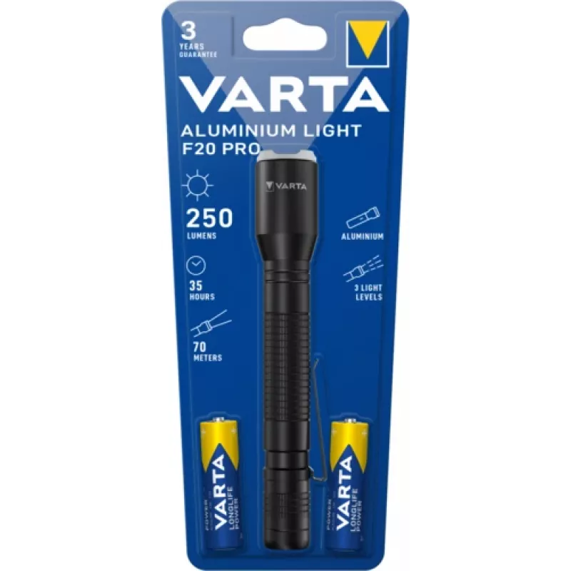 Lampka ręczna Varta Aluminium Light F20 Pro LED 250 lm 7 lamp