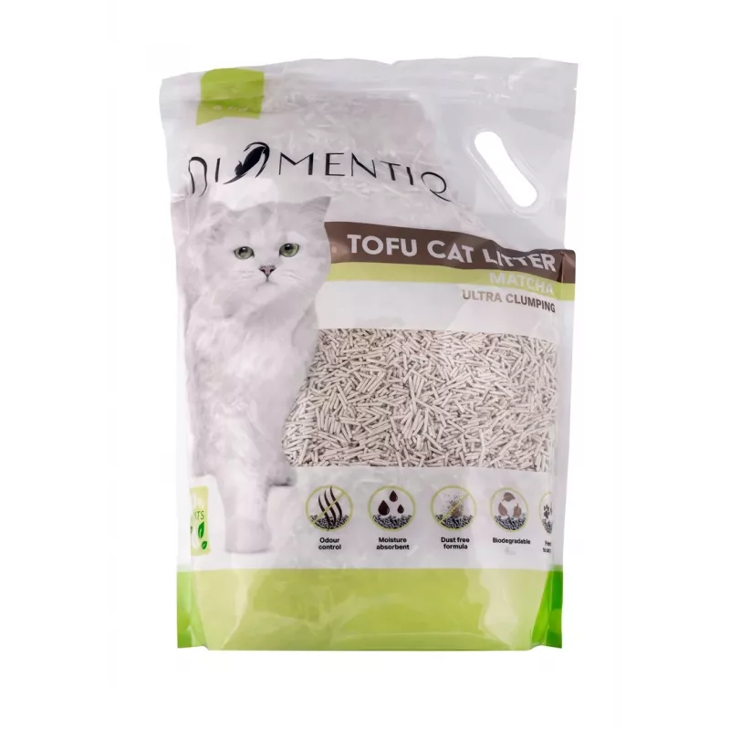DIAMENTIQ Tofu Matcha Ultra clumping - roślinny żwirek - 4kg