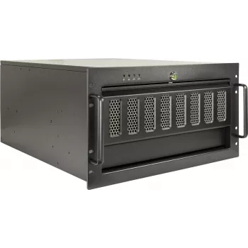 Obudowa rack 19 cali INTER-TECH IPC 6U-6606 — obudowa 6U do profesjonalnego sprzętu sieciowego