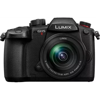 Panasonic Lumix GH5M2 + FS12060 zestaw lustrzanki cyfrowej 20,33 MP Live MOS 5184 x 3888 pikseli Czarny (DC-GH5M2ME)
