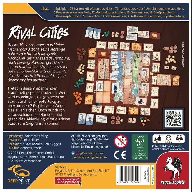 Deep Pint Games Rival Cities, gra planszowa