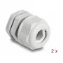 DeLOCK EX kabel Gland M20 szary 2 sztuki Poliamid