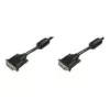 Assmann DVI connection cable. DVI(24+1). 2x ferrit M/M. 10.0m. DVI-D dual link. UL. bl (AK-320101-100-S)