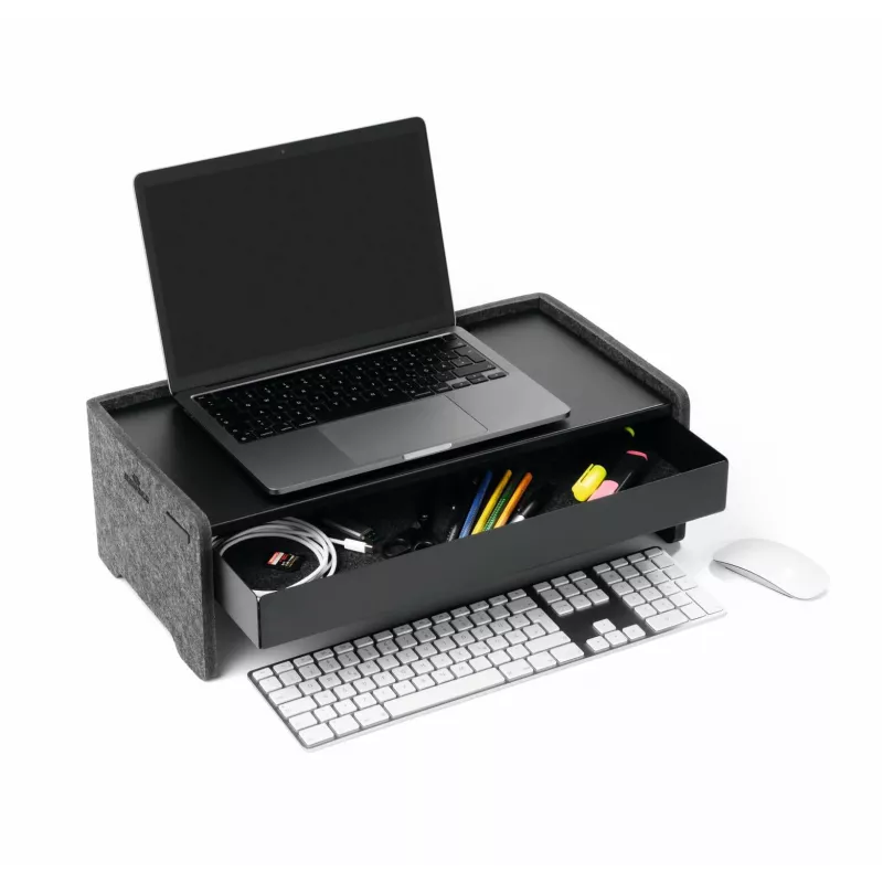 Szuflada Durable 508201 akcesorium do uchwytu monitora Czarny Metal 468 mm szerokość 221 mm głębokość 53 mm wysokość