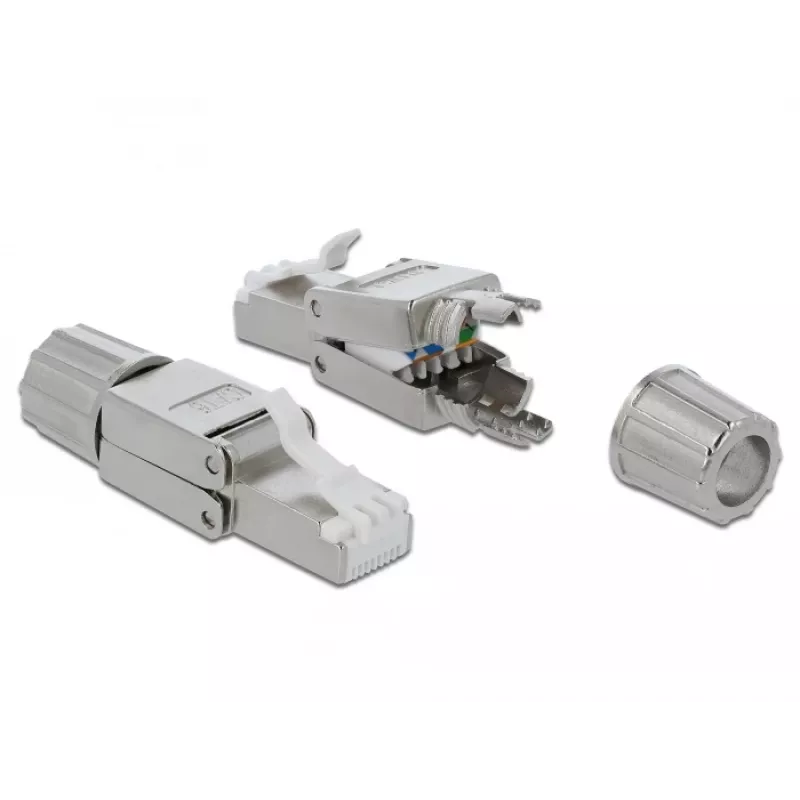 Złącze przewodowe DeLOCK 86476 RJ-45 szare