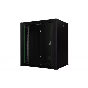 19-calowa szafa rack naścienna Pro 12U 600 x 450 x 645mm - Czarna