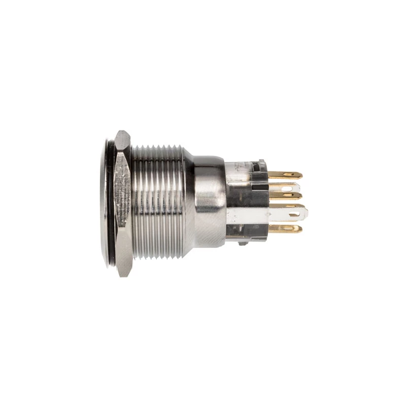 Przycisk Push button switch DimasTech PD211 22 mm Silverline Dot RGB — wandaloodporny panel sterowania