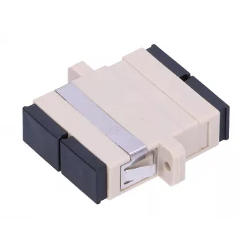 Adapter światłowodowy Extralink SC/UPC wielomodowy duplex, gniazdo–gniazdo, szary