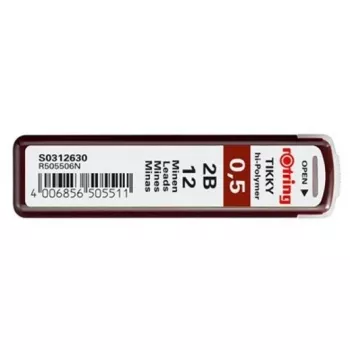 Wkład ołówkowy Rotring Polymer Leads 2B 0,5 mm S0312630