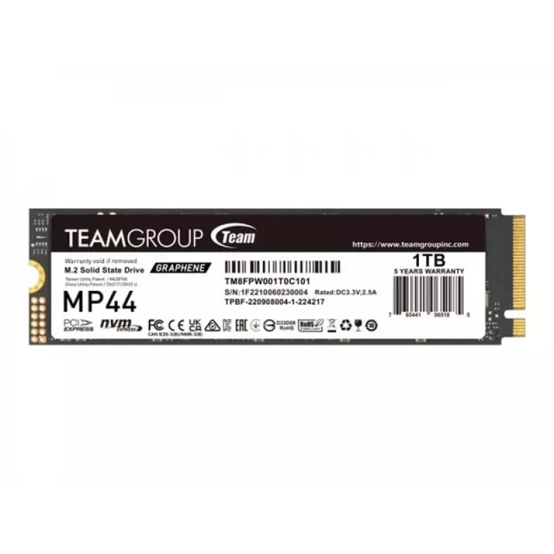 Team Group MP44 - SSD - 1 TB - wewnętrzny - M.2 2280 - PCIe 4.0 x4 (NVMe)