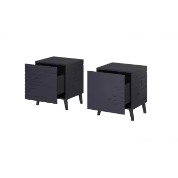 Nightstand cama meble NOVA 44×40×52 cm, 1 drawer, navy niebieski matt