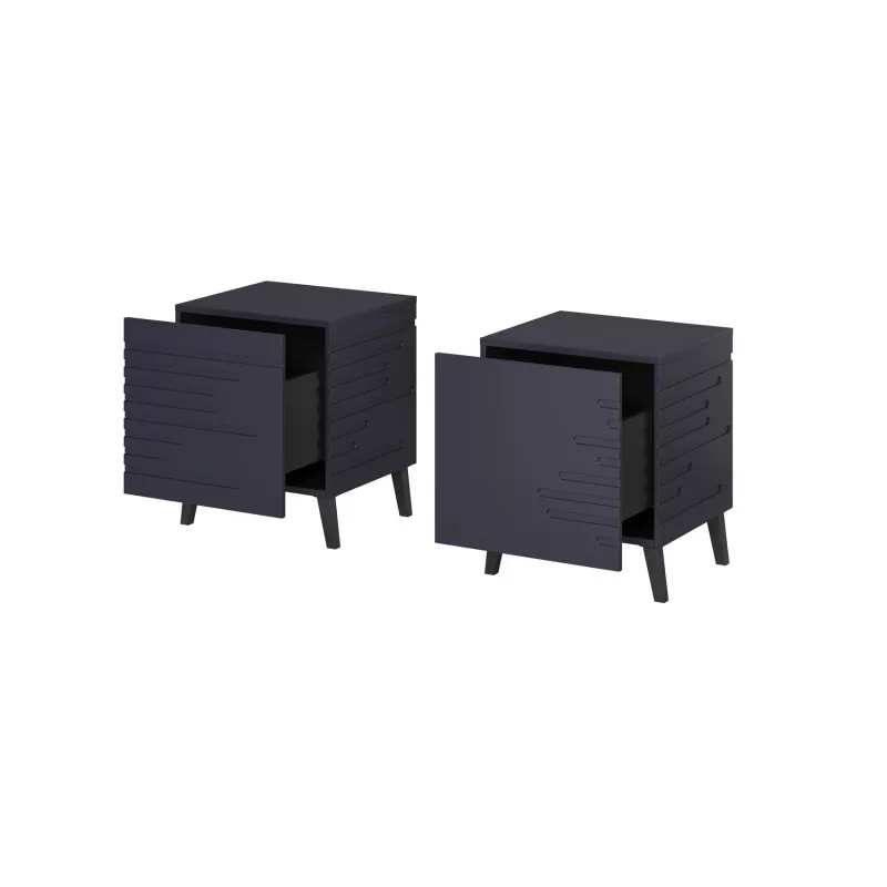 Nightstand cama meble NOVA 44×40×52 cm, 1 drawer, navy niebieski matt