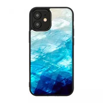 Etui ochronne iKins do Apple iPhone 12 mini — niebieski lake z czarnymi akcentami