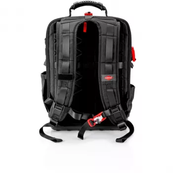 Torba narzędziowa Knipex X18 37 kieszeni czarno-czerwona tkanina plastik