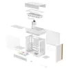 Obudowa komputera stacjonarnego DeepCool CL6600 WH — biała, obsługa zasilaczy ATX/PS2/SFX/SFX-L, przód 140 mm, góra/tył 120/140 mm, napędy 2.5 cala i 3.5 cala