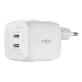 Belkin WCH011vfWH Ładowarka sieciowa AC szybkiego ładowania do laptopa, smartfona, tabletu, biała
