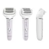 Epilator Panasonic ES-EY30A — 60 pęset, 3 prędkości, Wet & Dry, zasilany bateriami, biały/fioletowy