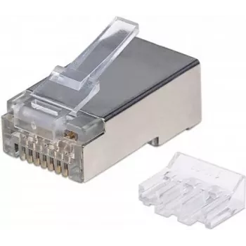 Modułowe wtyki RJ45 Intellinet, Kat.6A, STP, 3-zębne, do przewodu litego, styki pozłacane 15 µ, 90 szt.