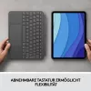 Etui z klawiaturą Combo Touch US iPad Pro 11 1,2,3 Gen szary
