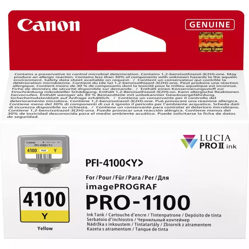 Canon LUCIA PRO II wkład atramentowy 1 szt. Oryginalny Standard Yield żółty