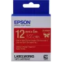 Epson Label Cartridge Satin Ribbon LK-4RKK Gold/czerwony 12mm (5m)
