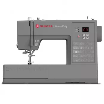 SINGER automatic sewing machine HD6605 — electric, 1-step buttonhole, free arm, szary, 6 kg