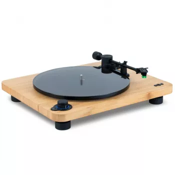 Gramofon audio The House Of Marley EM-JT010-SB z napędem paskowym Czarny, Drewno