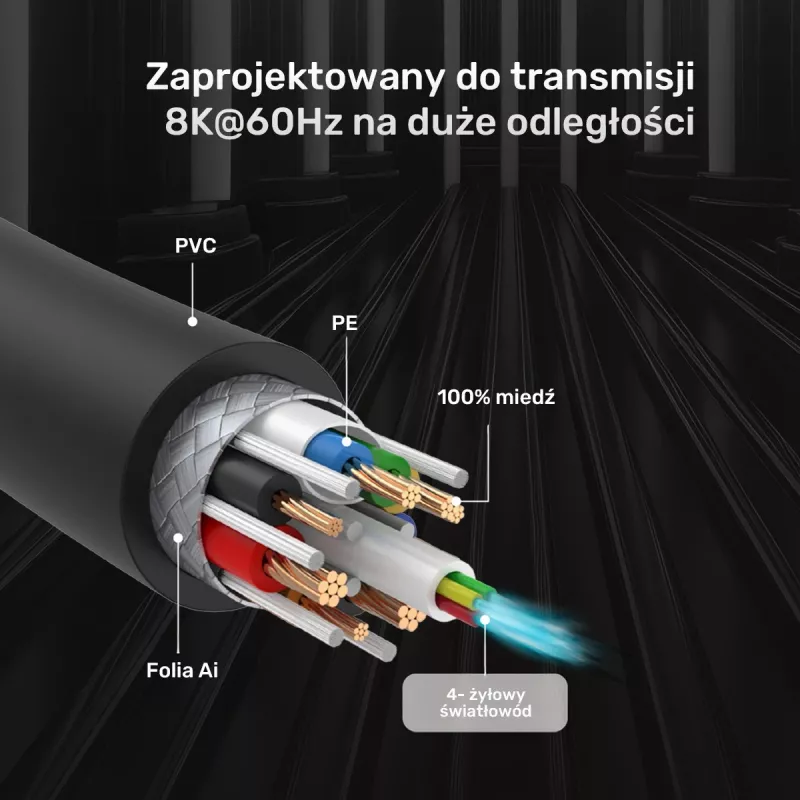 UNITEK C11086GY01-5M kabel HDMI HDMI typu A (standardowy) czarny, szary