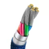 Kabel Baseus Crystal Shine USB na USB-C, 100W, 2m (niebieski)