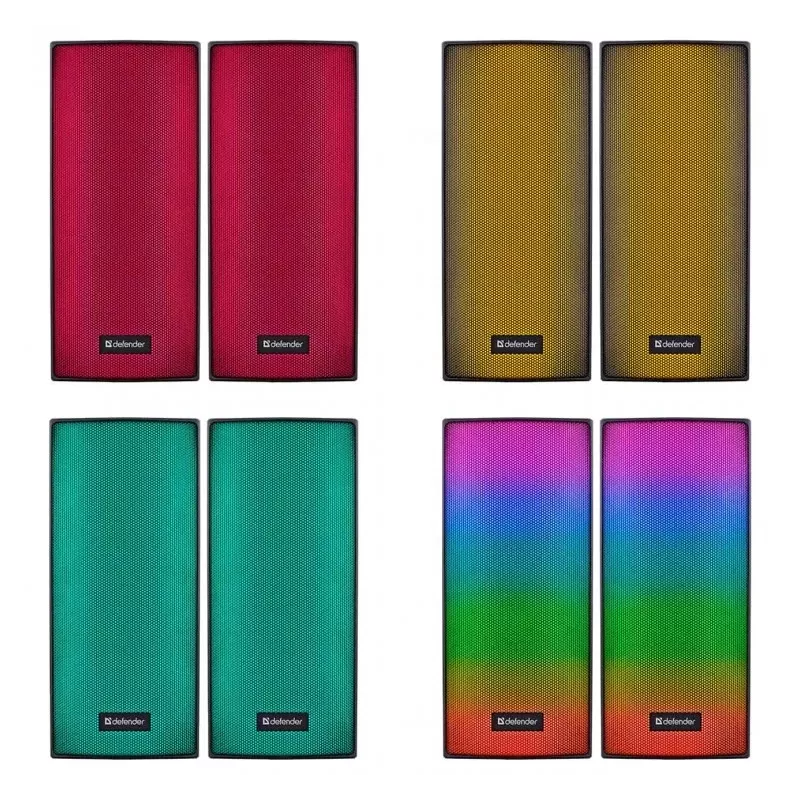 Głośniki komputerowe SPITFIRE 2.0 6W LED USB