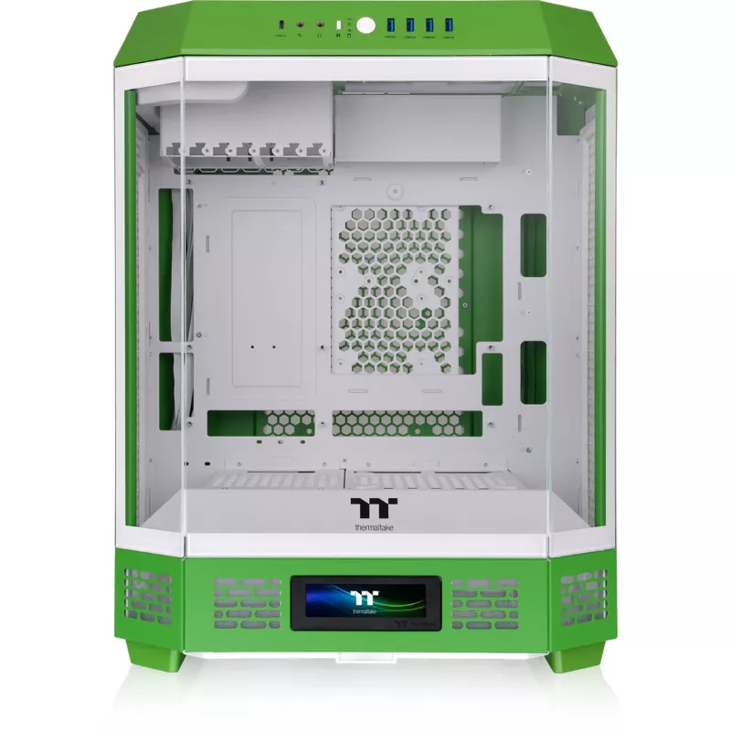 Thermaltake The Tower 600 Mid Tower ATX Case z panelami szklanymi (zielony/biały)