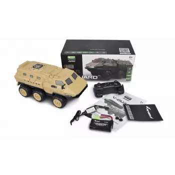 Amewi V-Guard pojazd opancerzony 6WD 1:16 RTR zdalnie sterowany model RC z silnikiem elektrycznym (22585)