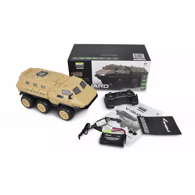 Amewi V-Guard pojazd opancerzony 6WD 1:16 RTR zdalnie sterowany model RC z silnikiem elektrycznym (22585)