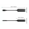 Adapter Ethernet Aukey CB-A30 USB‑C na Gigabit RJ45 10/100/1000 Mb/s, USB 3.0, aluminium, wskaźniki LED