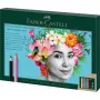 Kredki olejne Faber-Castell Polychromos & Pitt Graphite Matt Zestaw 21 szt. Wielokolorowe