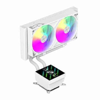 Chłodzenie cieczą CPU Gamemax | GLACIER 240 LCD WH | Intel, AMD