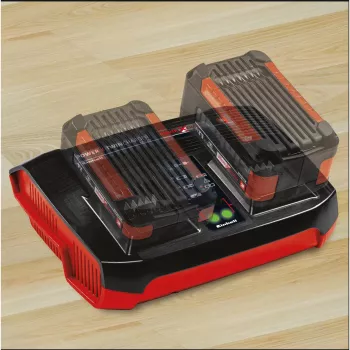 Einhell Power-X-Twincharger 3 A Ładowarka do akumulatorów do użytku wewnętrznego Czarno-Czerwona (4512069)