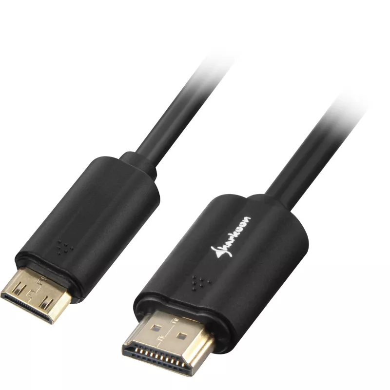Przewód adaptera HDMI Plug > mini HDMI Plug (czarny, 3 metry, HDMI 4K)