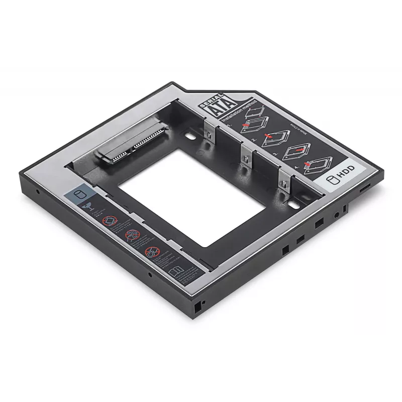 Rama montażowa SSD / HDD CD / DVD / Blu-ray SATA na SATA III 12,7 mm