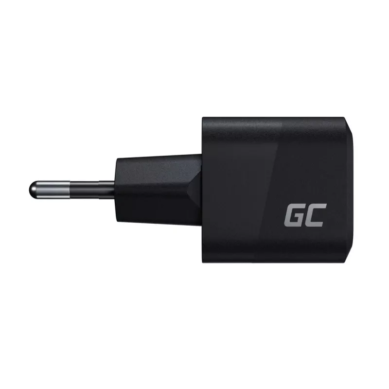 Ładowarka do urządzeń mobilnych zielony Cell CHARGC06, USB-C 33W, Quick Charge 3.0, wejście AC 100–240V, czarna