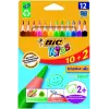 BIC Kczerwonyki ołówkowe CEV.TRIANG.CBW 10+2 EU 12 kczerwonyek, 214842