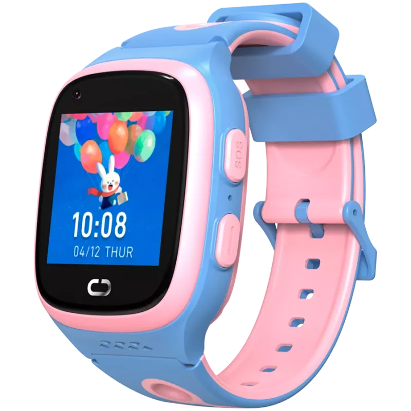 Zegarek dziecięcy Canyon ZEFIR KW-49 E-SIM 4G GPS WiFi Wideo Muzyka Gry Nauka angielskiego, Różowo-Niebieski