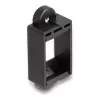 DeLOCK Uchwyt Keystone Ramka zatrzaskowa Czarny 18 mm x 40 mm x 10 mm