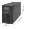 Qoltec Zasilacz awaryjny (UPS) | 1kVA | 1000W | Współczynnik mocy 1.0 | LCD | EPO | USB | Online