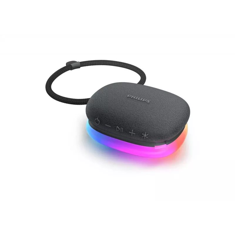 Głośnik Bluetooth Philips TAS2307BK/00 z wbudowanym oświetleniem, bezprzewodowe odtwarzanie dźwięku