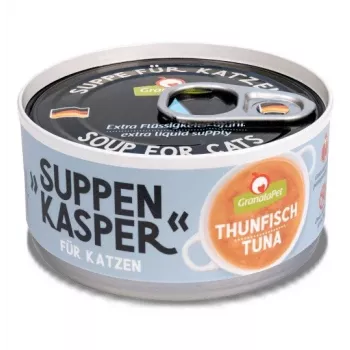 Mokre przysmaki dla kota Fox4Pets GranataPet SUPPENKASPER z tuńczykiem 70 g, dla dorosłych, bezzbożowe, puszka