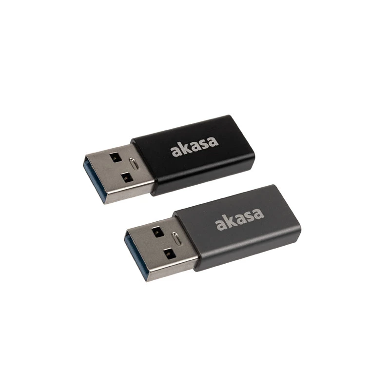 Adapter zmiany złącza USB Type-A na USB Type-C Akasa AK-CBUB61-KT02